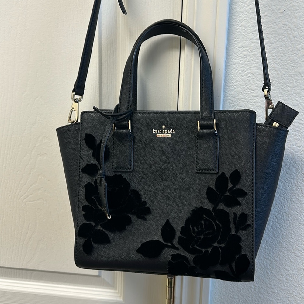 Kate Spade Velvet Floral Bag